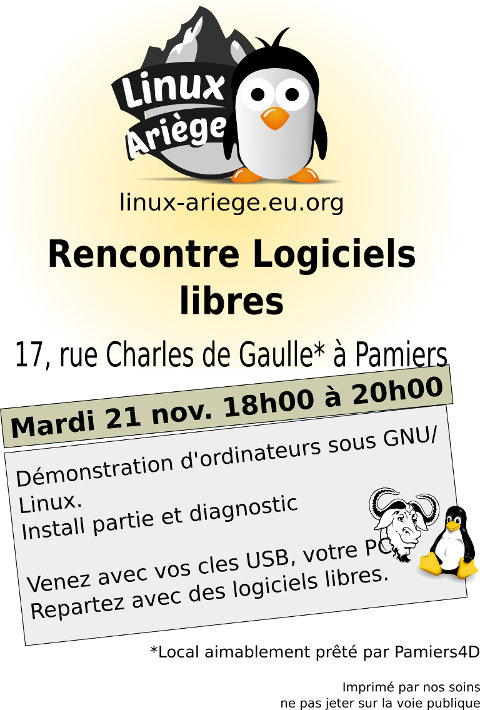 Rencontre GNU/Linux novembre 2017